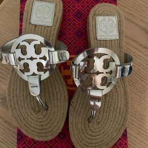 TORY BURCH Miller Espadrille Sandals, Size 6.5